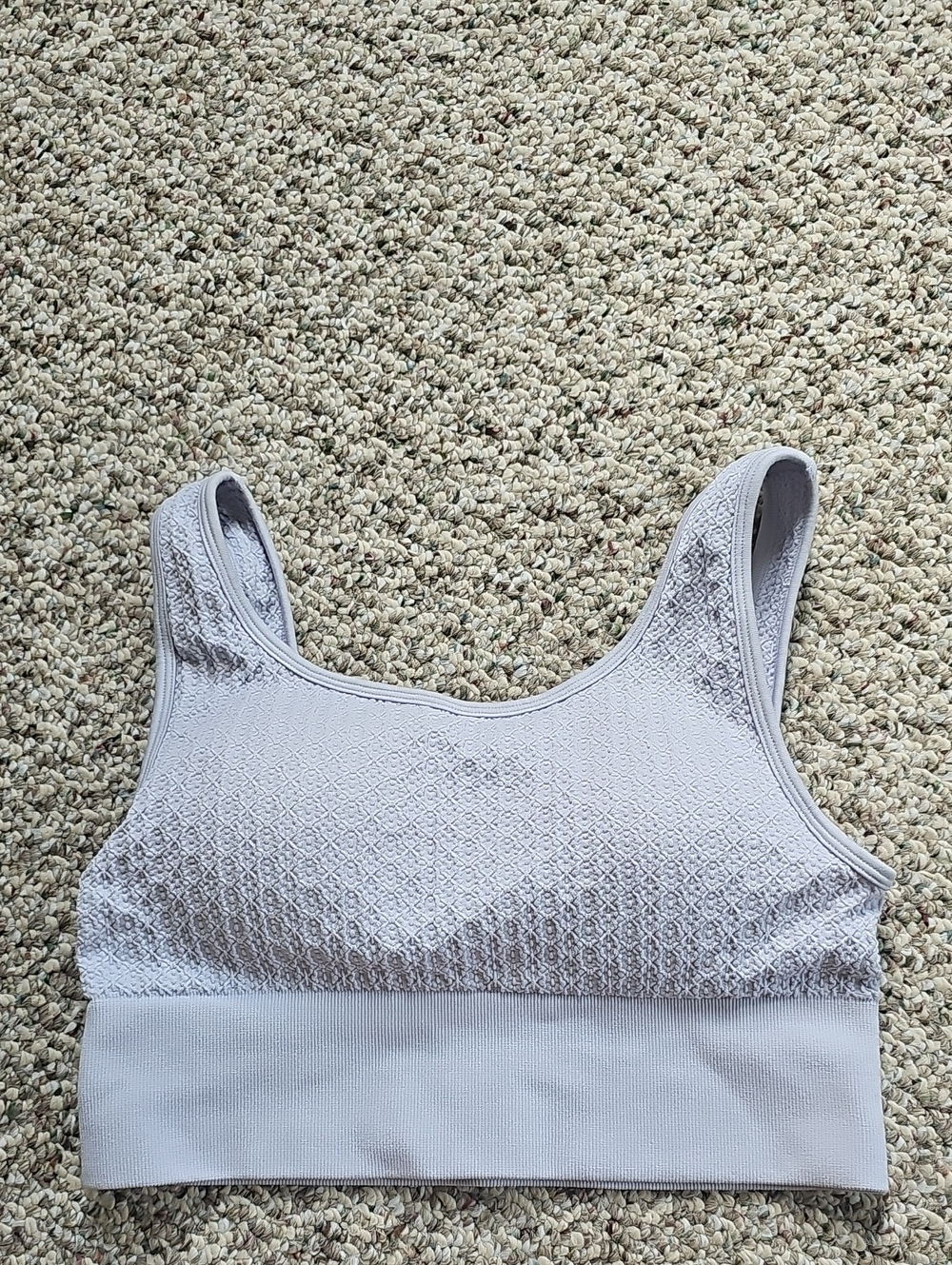 Yogalicious Lavender Seamless Textured Sports Bra